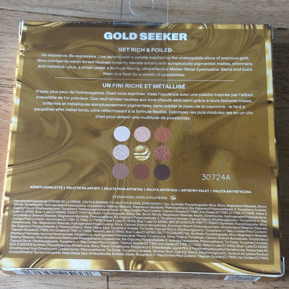 NIB Morphe Rich & Foiled Gold Seeker 9-pan Artistry Eyeshadow Palette SOLD OUT - Picture 8 of 10